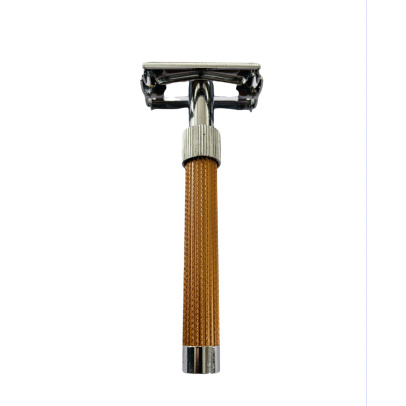 Viceroy CS Butterfly Open BRASS Double Edge Safety Razor Chrome+ Copper Finish