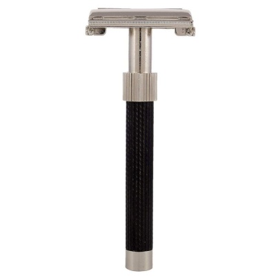 Viceroy BK Butterfly Open BRASS Double Edge Safety Razor Chrome+ Black Finish Handle