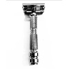 Godfather 125v BRASS Heavyweight  Butterfly Open  de safety razor Chrome Finish