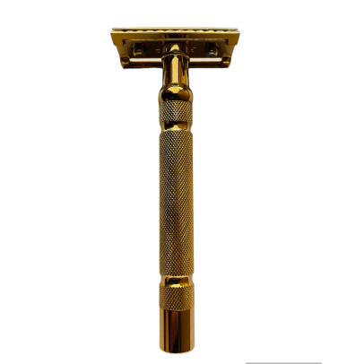 Eldorado Aristokrat Antique Gold Finish Double Edge Safety Razor